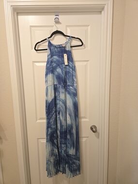 Chico's Blue Tie-Dye Maxi Dress